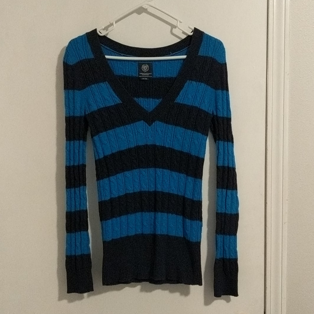 American Eagle Striped Sweater